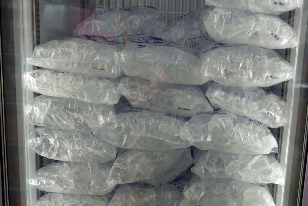 Shipping ice products to retail stores